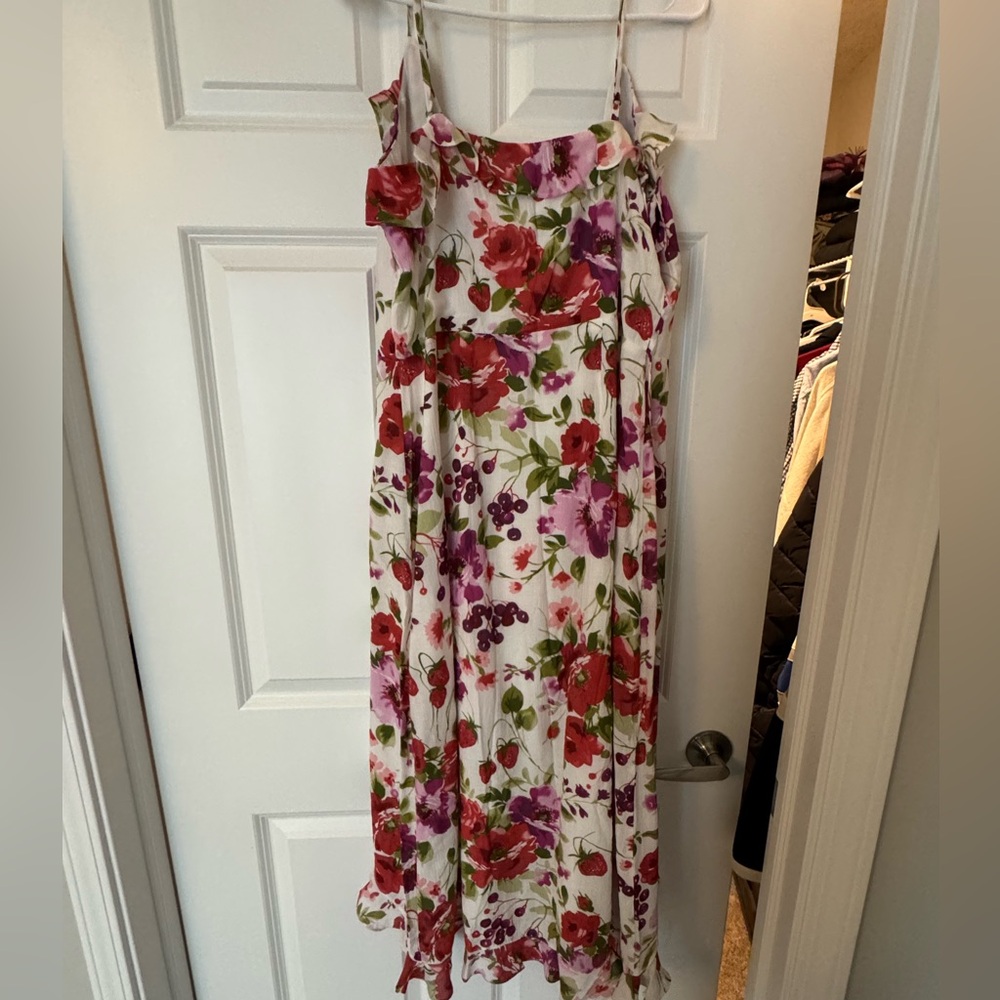 Abercrombie Ruffle Wrap Midi Dress - Picture 4 of 5